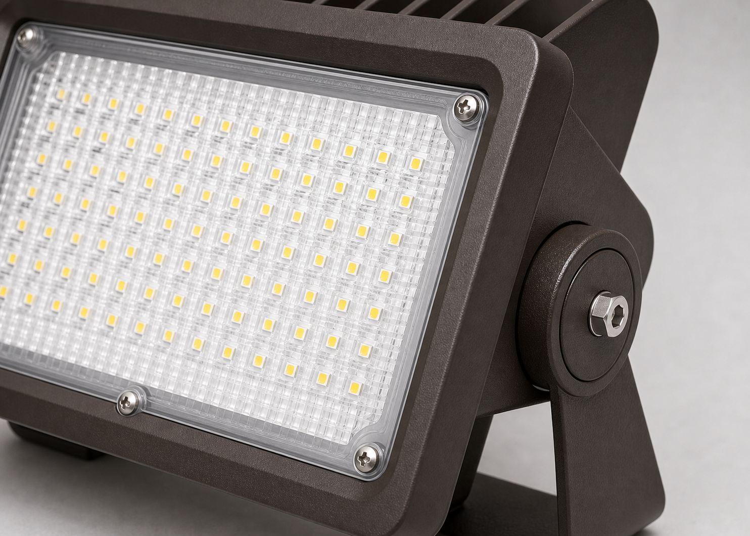 Commercial LED Bullet Flood Light - Selectable Lumens and CCT