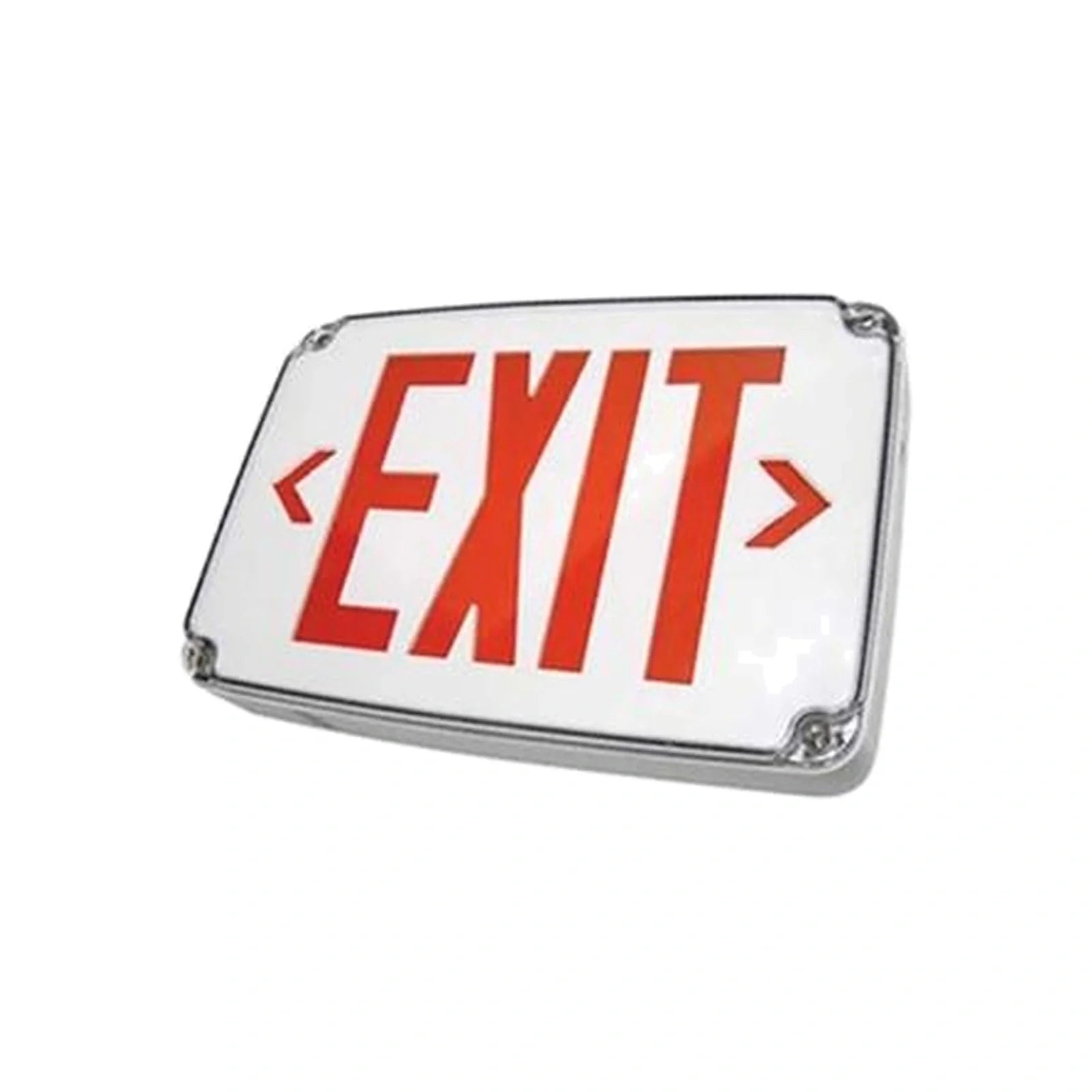 Compact Wet-Location LED Exit Sign - Black Housing - Unlimited Lights Project Ready real product photo