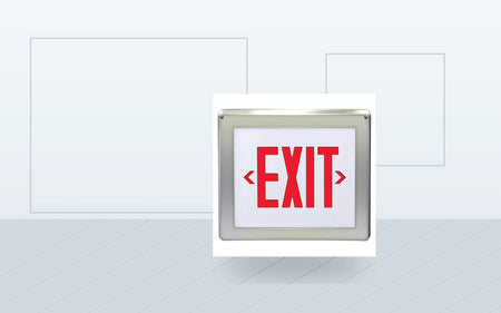Hazardous Location LED Exit Sign - NEMA 4X, Class I Div 2