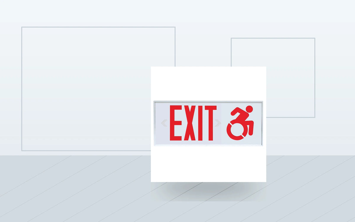 Exit Signs application image for Wheelchair-Accessible LED Exit Sign - Connecticut Code Compliant