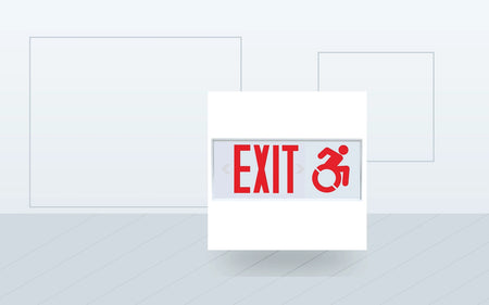 Exit Signs application image for Wheelchair-Accessible LED Exit Sign - Connecticut Code Compliant