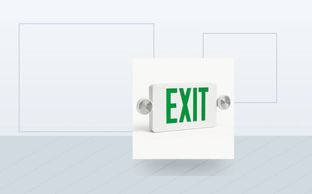 Exit Sign and Emergency Light Combos application image for Thin LED Exit & Emergency Light Combo - Unlimited Lights Project Ready