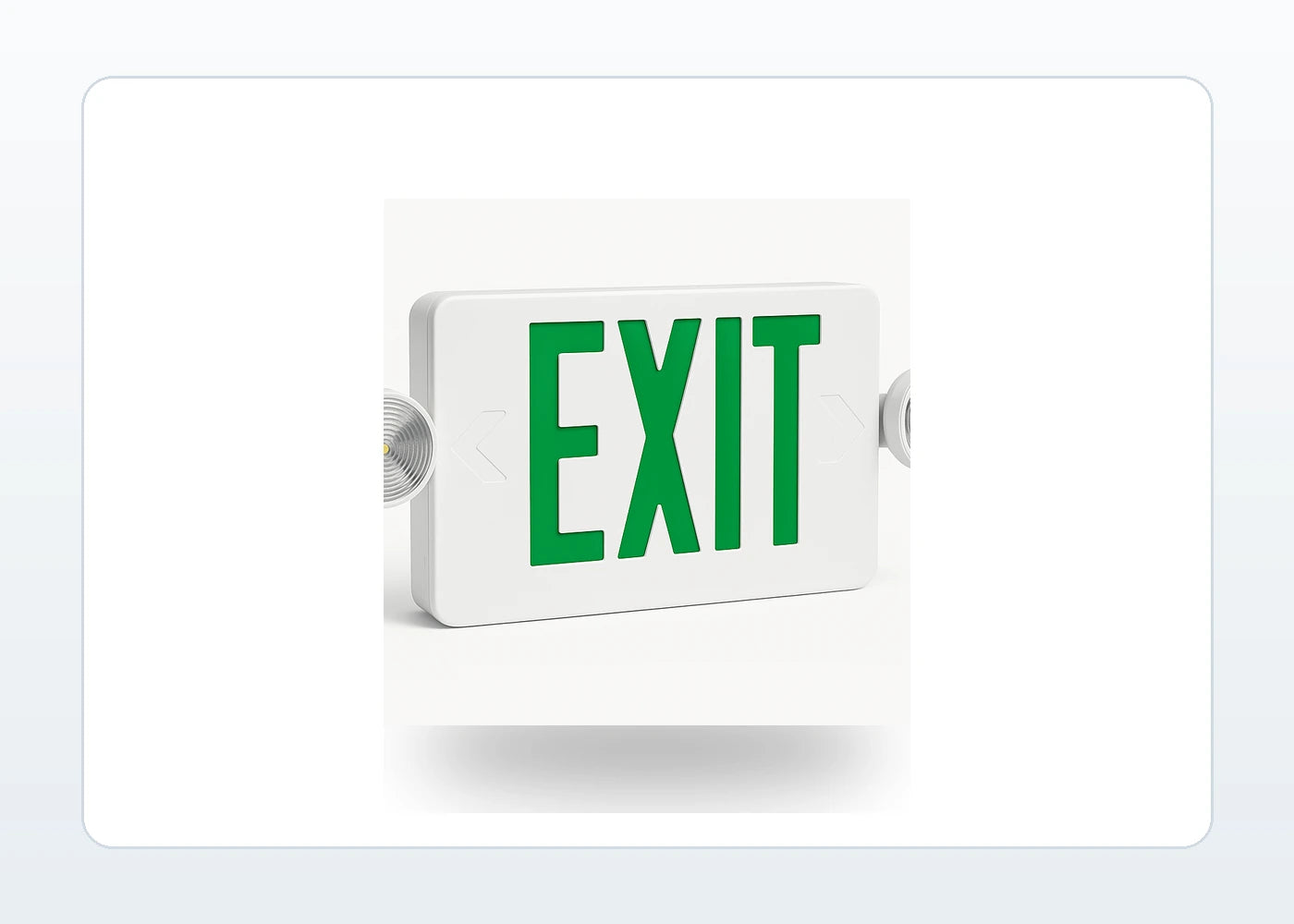 Thin LED Exit & Emergency Light Combo - Unlimited Lights Project Ready product detail image