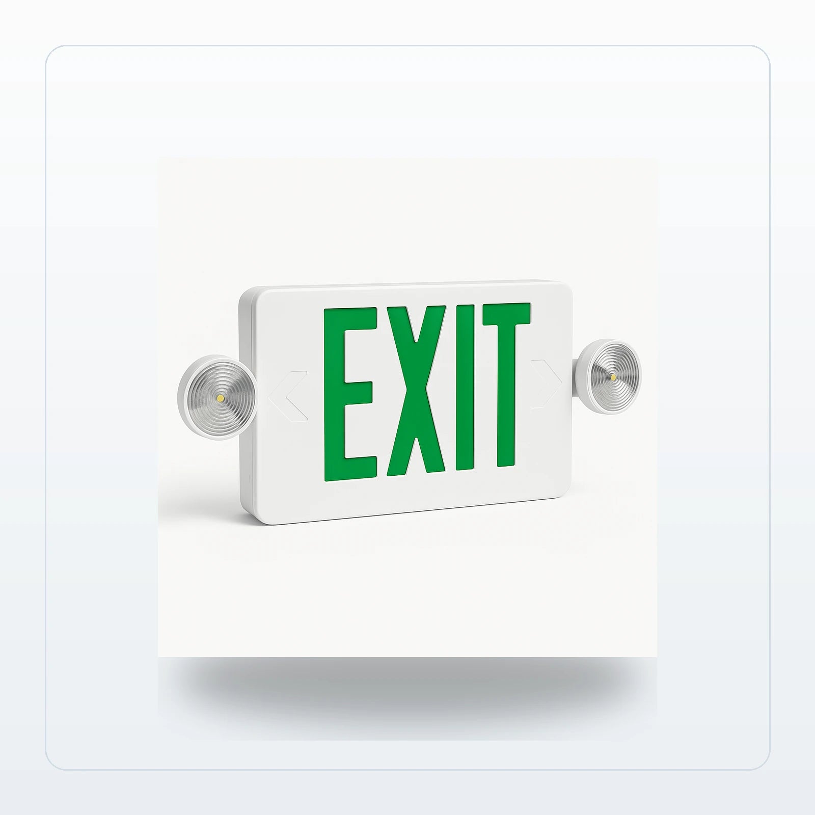 Thin LED Exit & Emergency Light Combo - Unlimited Lights Project Ready for Unlimited Lights