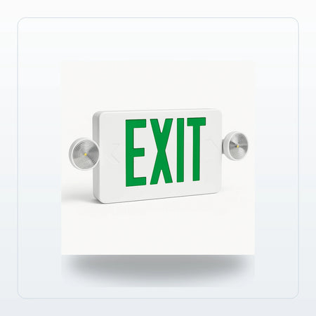 Thin LED Exit & Emergency Light Combo - Unlimited Lights Project Ready for Unlimited Lights