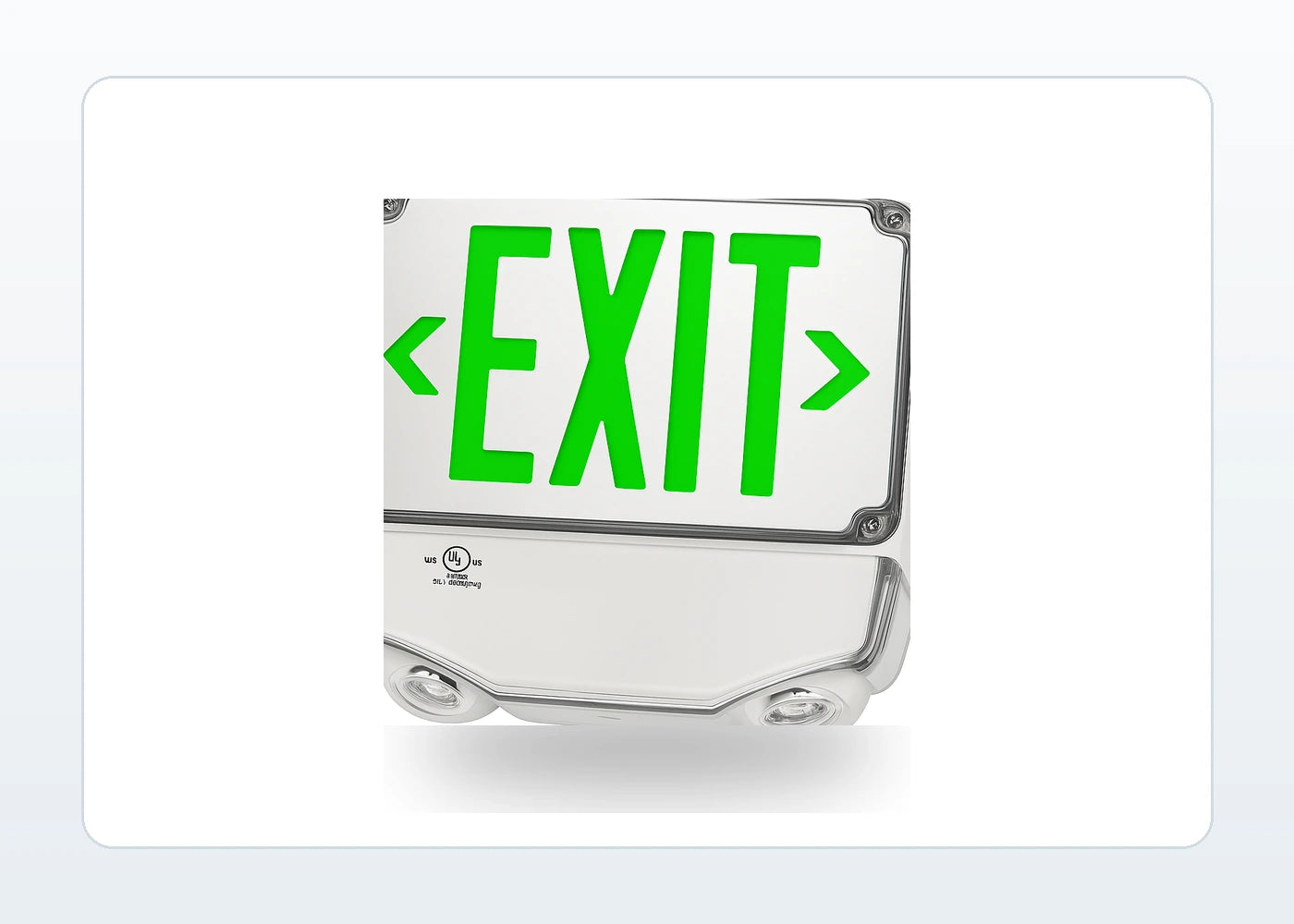 Wet Location All LED Exit & Emergency Combo product detail image