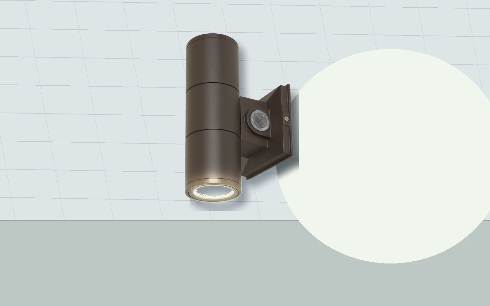 Area Lights application image for LED Up/Down Cylinder Wall Light - Selectable Lumen & Color Temp | IP65 Rated
