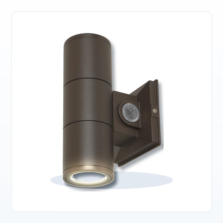 LED Up/Down Cylinder Wall Light - Selectable Lumen & Color Temp | IP65 Rated for Unlimited Lights