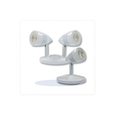 Die-Cast Adjustable Remote Head LED Emergency Light - Single or Double Head Compatible for Unlimited Lights