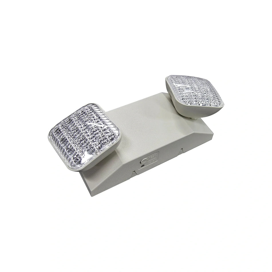Dual-head LED Emergency Lighting with Remote Capacity on clean white background