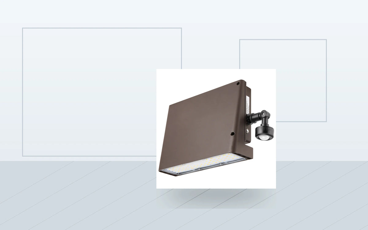 Architectural LED Wall Pack - 100W Max, Selectable CCT, Zero Uplight (DLC Premium)