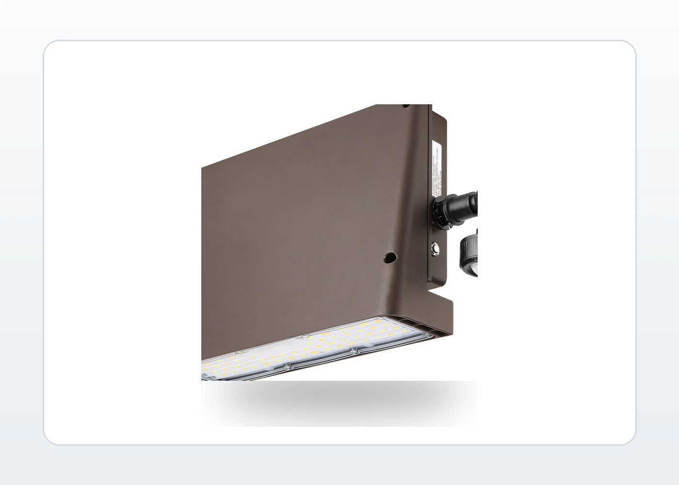 Architectural LED Wall Pack - 100W Max, Selectable CCT, Zero Uplight (DLC Premium)