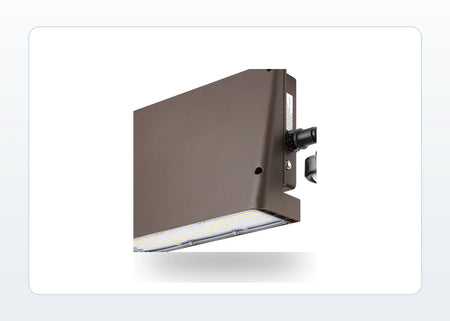 Architectural LED Wall Pack - 100W Max, Selectable CCT, Zero Uplight (DLC Premium)