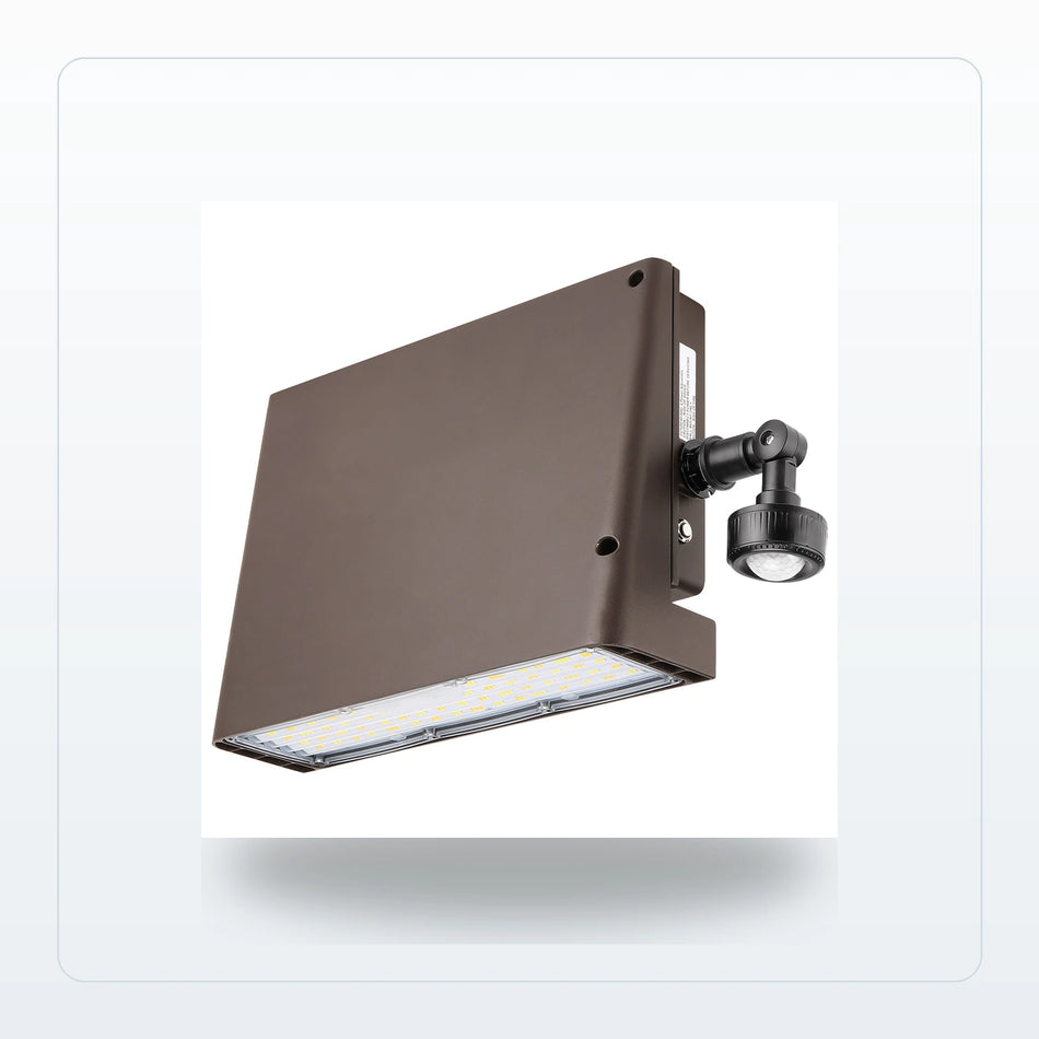 Architectural LED Wall Pack - 100W Max, Selectable CCT, Zero Uplight (DLC Premium) - Unlimited Lights Project Ready for Unlimited Lights