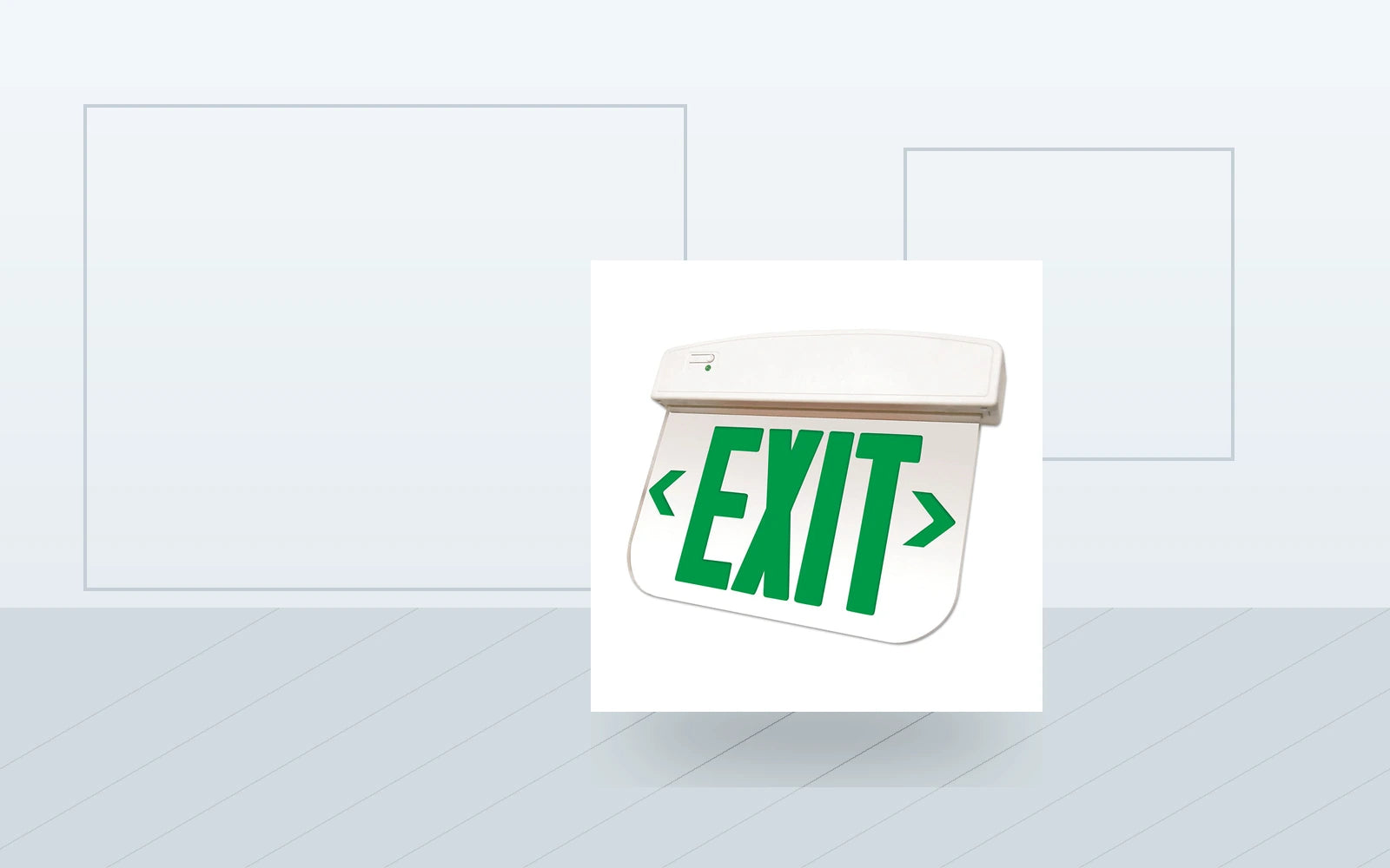 Exit Signs application image for Edge-lit Exit Sign - Thermoplastic - Slim Profile