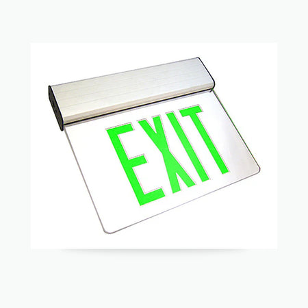 Low-Profile Edge-Lit LED Exit Sign for Unlimited Lights
