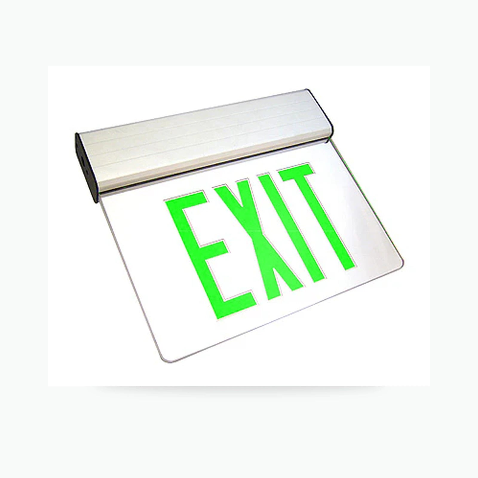 Low-Profile Edge-Lit LED Exit Sign for Unlimited Lights