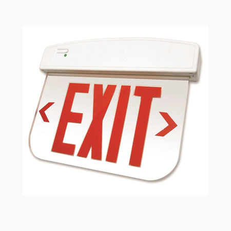 Edge-Lit Thermoplastic Exit Sign - Red or Green - Red Letters, Double Face - Unlimited Lights Project Ready product image