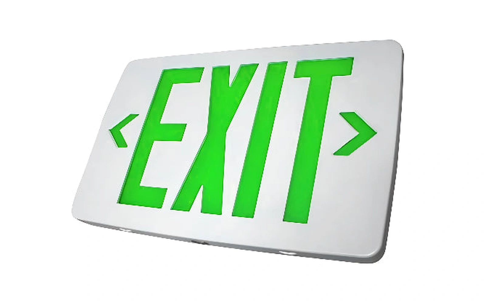 Slim Thermoplastic Exit Sign with Universal Face Configuration - Unlimited Lights Project Ready alternate real product photo