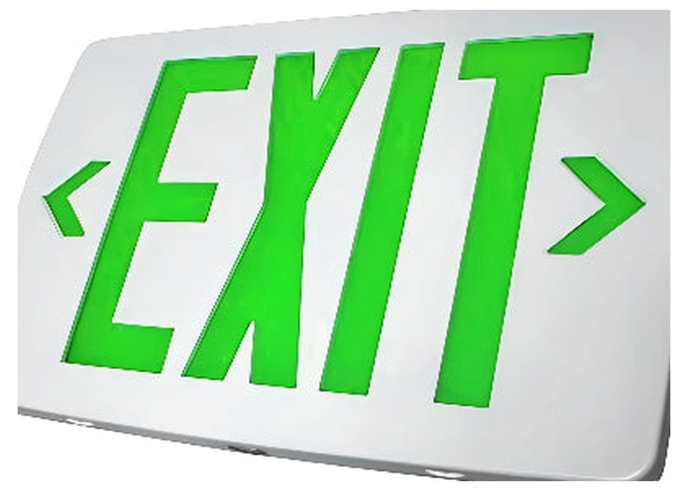 Slim Thermoplastic Exit Sign with Universal Face Configuration - Unlimited Lights Project Ready real product detail photo