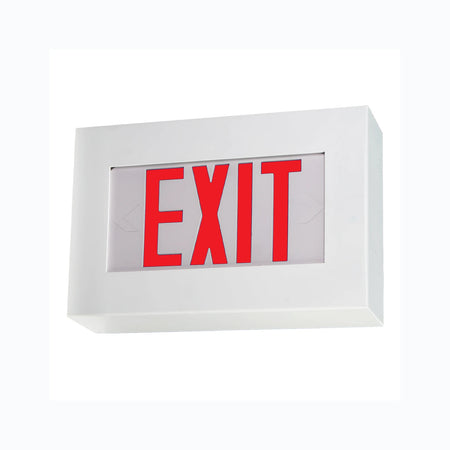 High-Abuse LED Exit Sign - Impact-Resistant, IK10, Tamper-Proof for Unlimited Lights