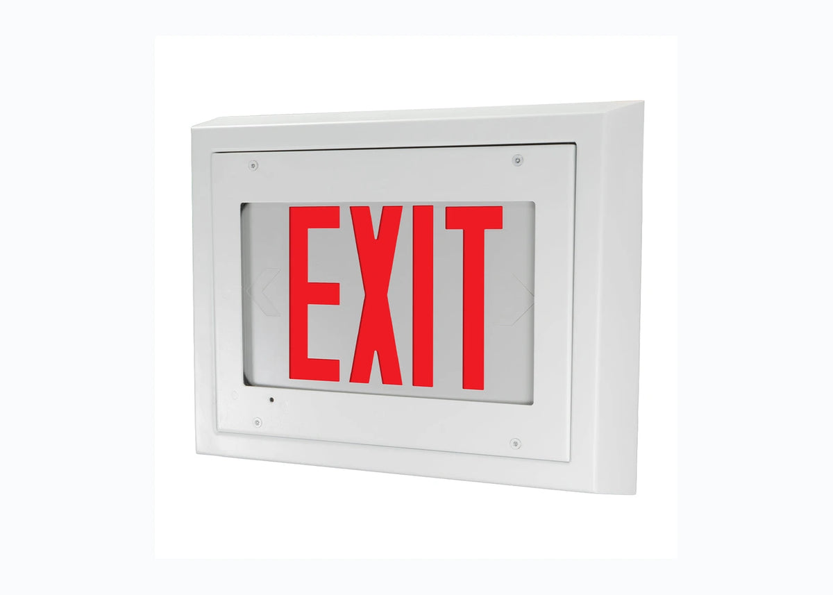 Ligature-Resistant LED Exit Sign - IK10, Tamper-Proof, IP65 Option product detail image