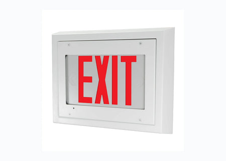 Ligature-Resistant LED Exit Sign - IK10, Tamper-Proof, IP65 Option product detail image