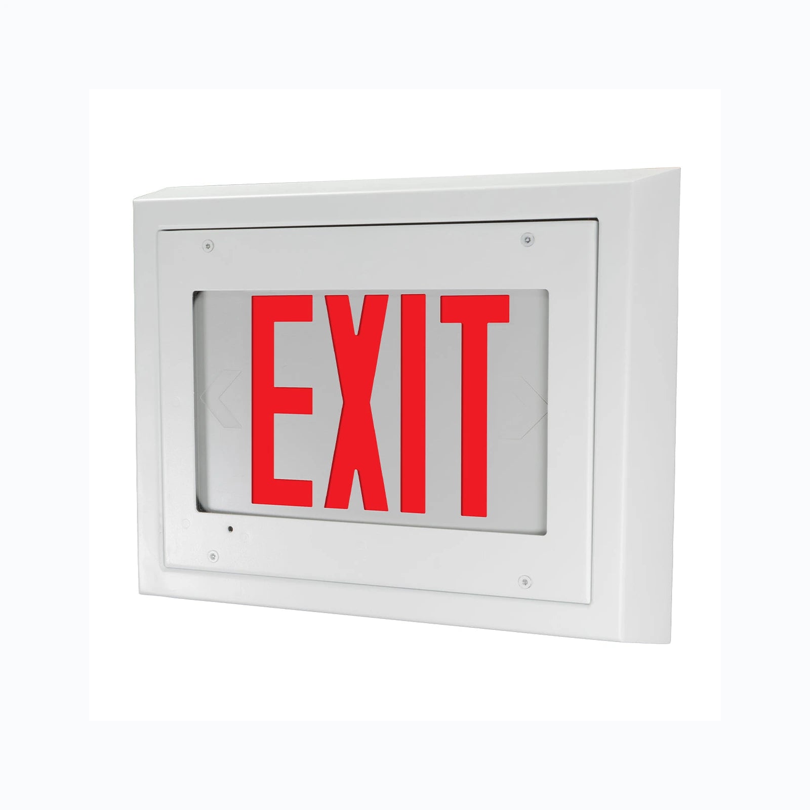 Ligature-Resistant LED Exit Sign - IK10, Tamper-Proof, IP65 Option for Unlimited Lights