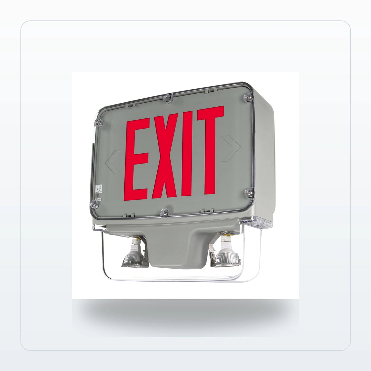 Hazardous Location Exit & Emergency Combo - Class I Div 2, IP66 - Unlimited Lights Project Ready for Unlimited Lights