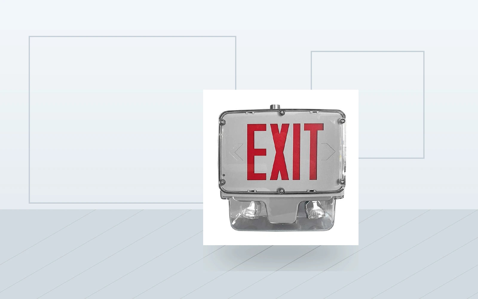 Hazardous Location Lights application image for Wet-Location Hazardous LED Combo Exit Sign