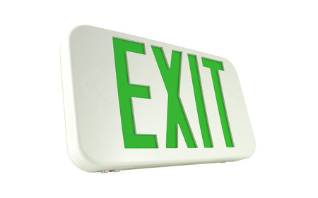 Low-Profile Exit Sign - Red/Green Universal Mount - Unlimited Lights Project Ready alternate real product photo