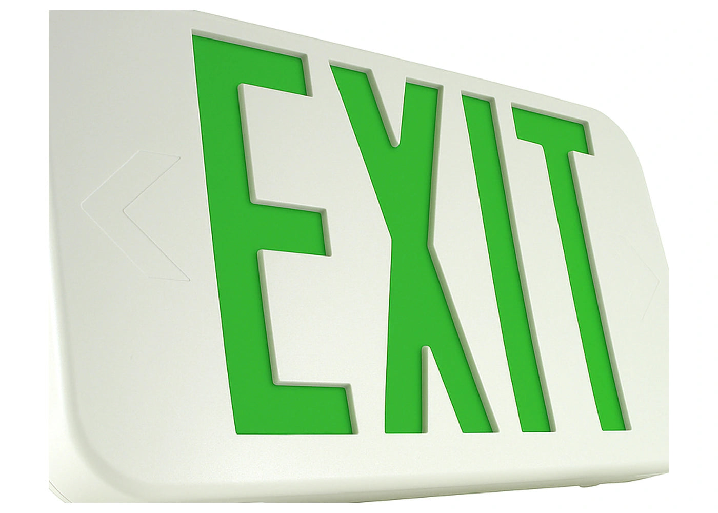Low-Profile Exit Sign - Red/Green Universal Mount - Unlimited Lights Project Ready real product detail photo