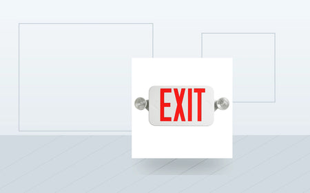 Exit Sign and Emergency Light Combos application image for Field-Selectable LED Exit & Emergency Combo - Remote-Capable Option