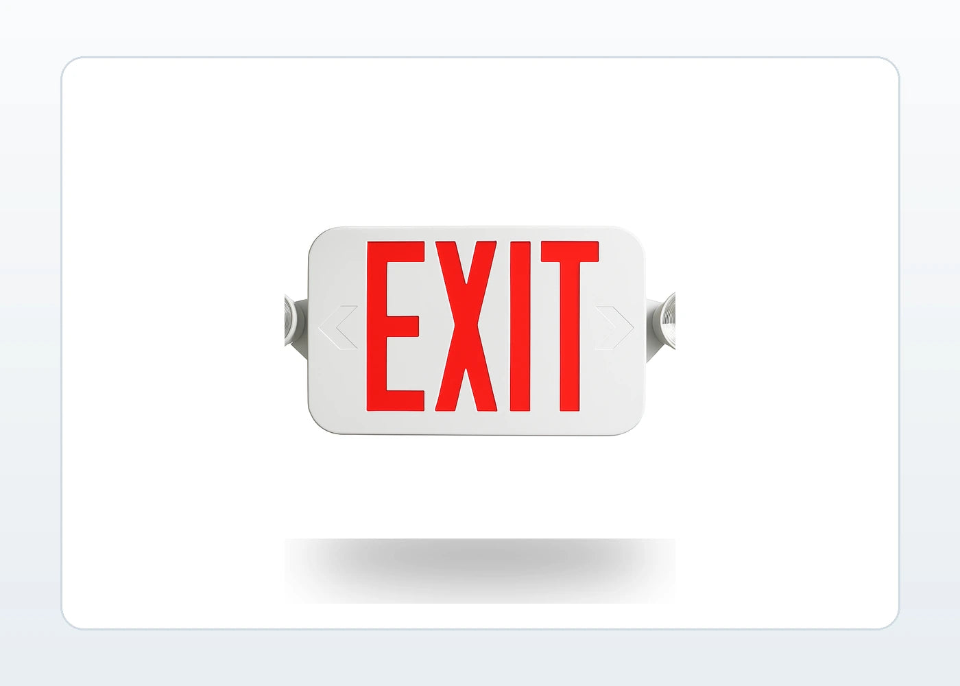 Field-Selectable LED Exit & Emergency Combo - Remote-Capable Option product detail image