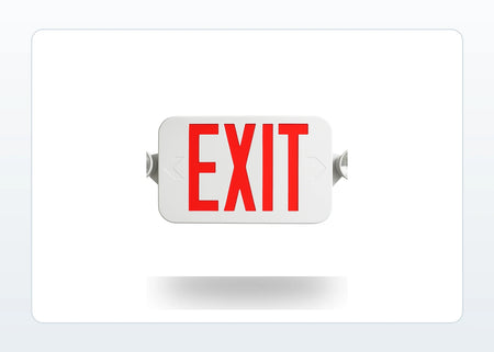 Field-Selectable LED Exit & Emergency Combo - Remote-Capable Option product detail image
