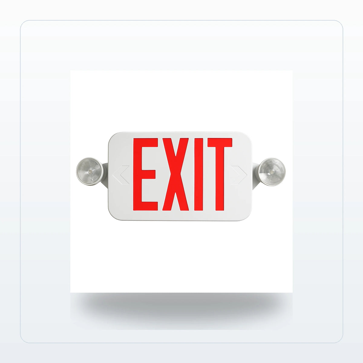 Field-Selectable LED Exit & Emergency Combo - Remote-Capable Option for Unlimited Lights