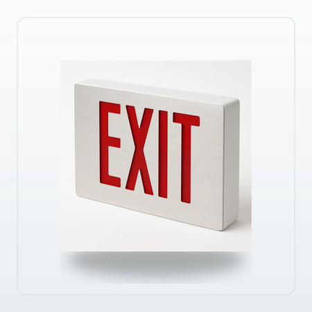 Die-Cast Aluminum LED Thin Exit Sign for Unlimited Lights