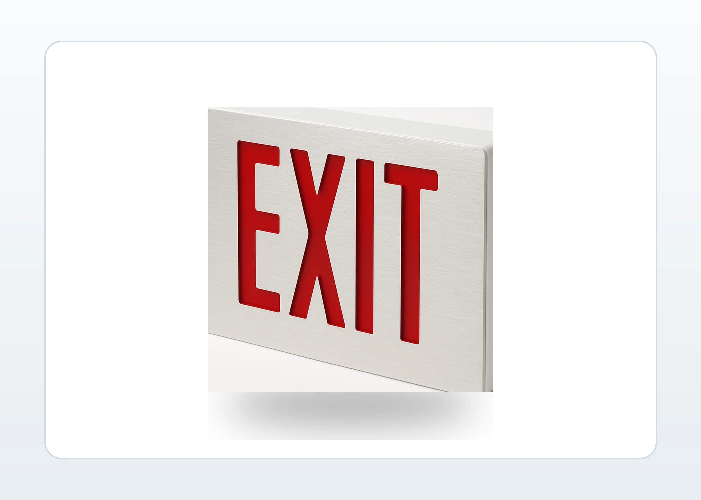 Die-Cast Aluminum LED Thin Exit Sign product detail image