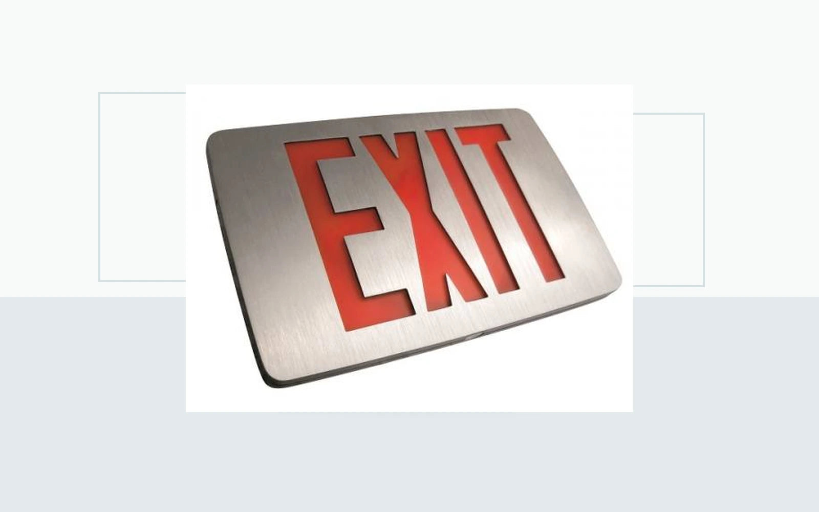 Exit Signs application image for Thin Die-Cast Aluminum Low Profile LED Exit Sign