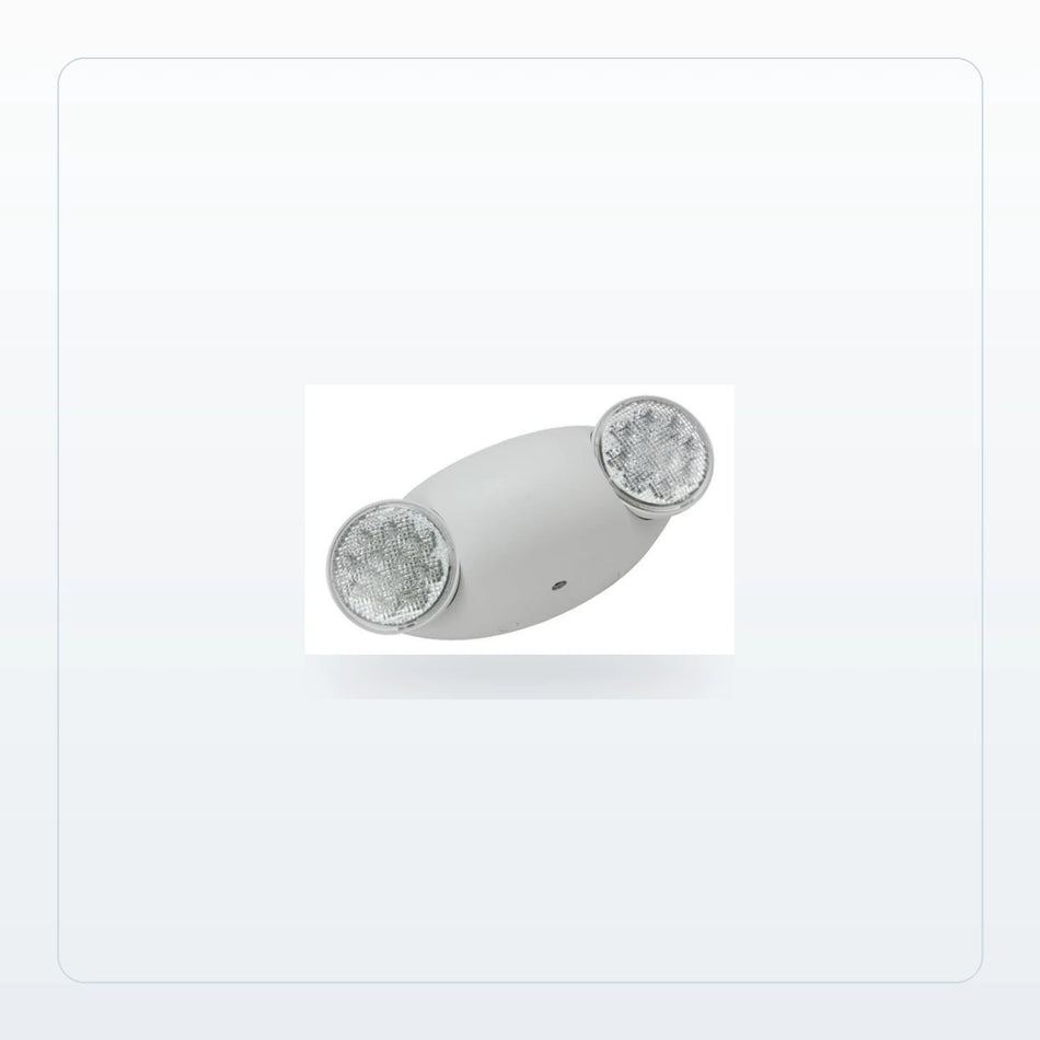Thermoplastic LED Emergency Light - Dual 1.5W Heads, 90 Min Backup - Unlimited Lights Project Ready for Unlimited Lights
