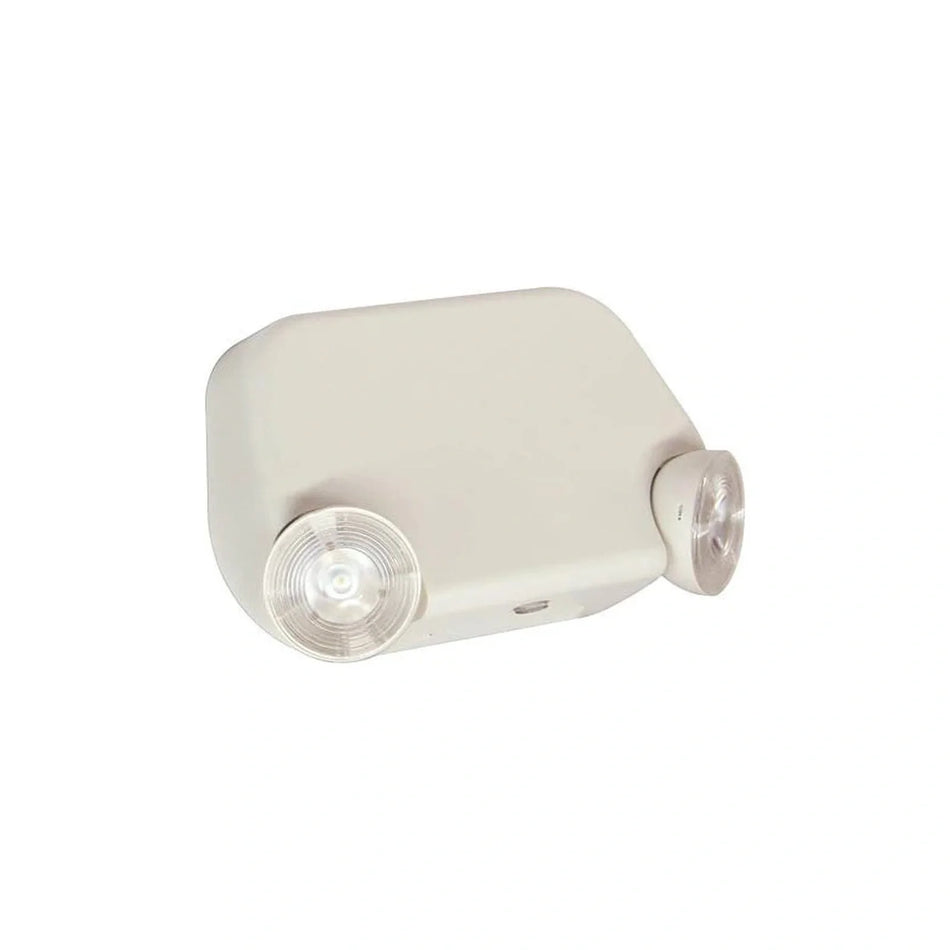 LED Low Profile Thermoplastic Emergency Light on clean white background