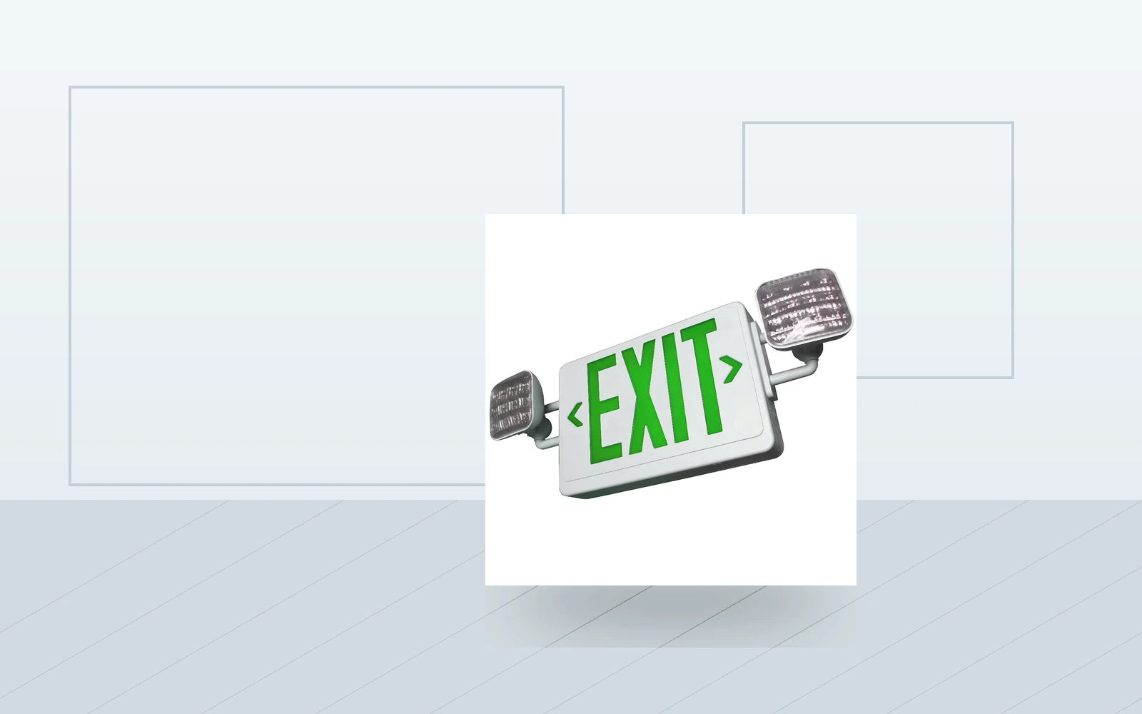 Exit Sign and Emergency Light Combos application image for Compact Thermoplastic LED Exit & Emergency Combo