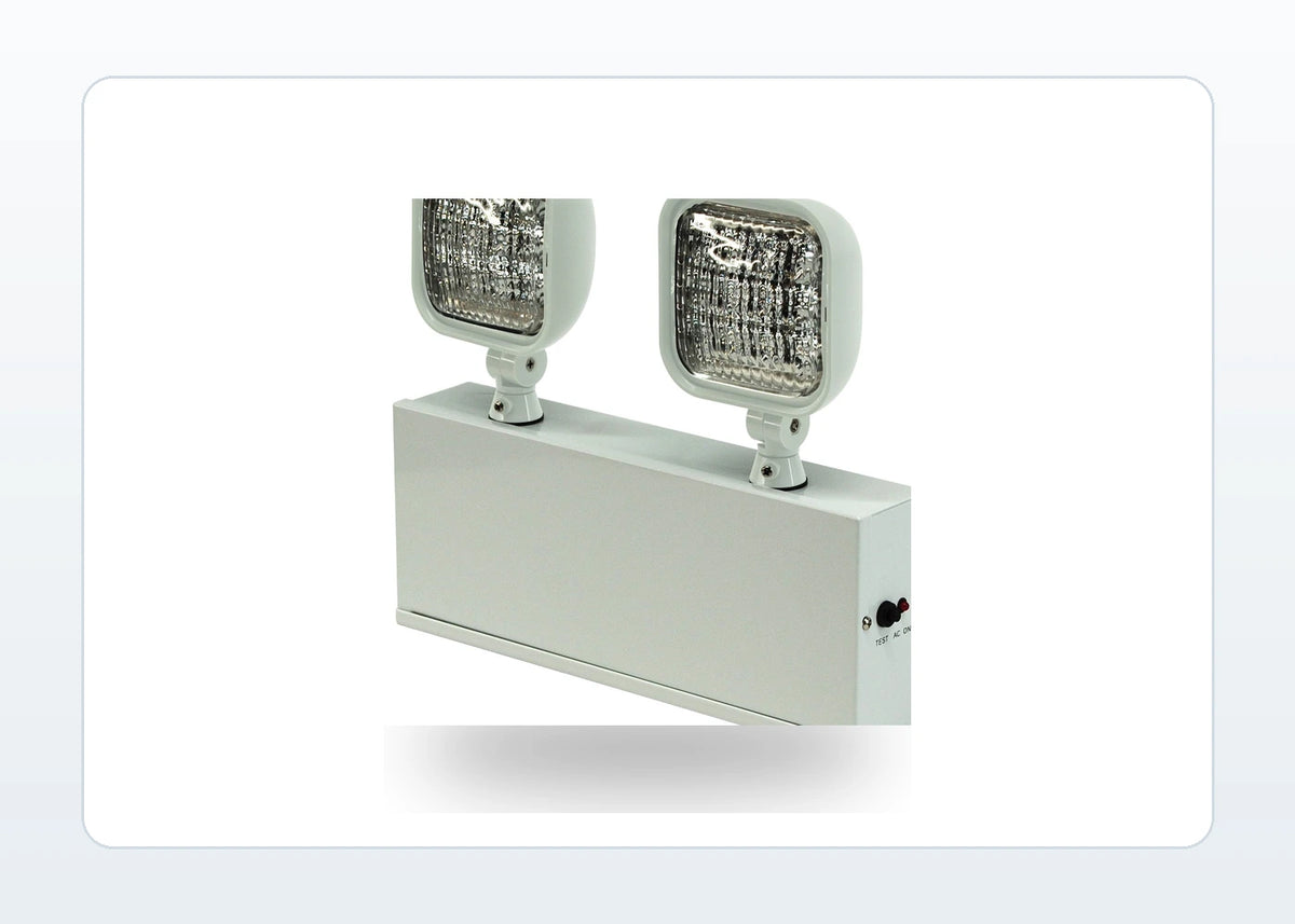 Steel Housing Dual Head LED Emergency Unit With Remote Capacity - Unlimited Lights Project Ready product detail image