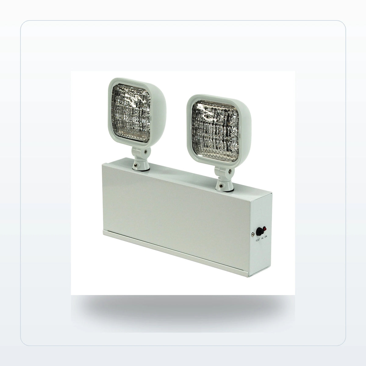 Steel Housing Dual Head LED Emergency Unit With Remote Capacity - Unlimited Lights Project Ready for Unlimited Lights