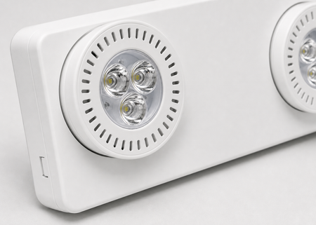 Dual-head emergency light LED lamp detail
