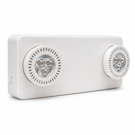 High output dual-head LED emergency lighting unit