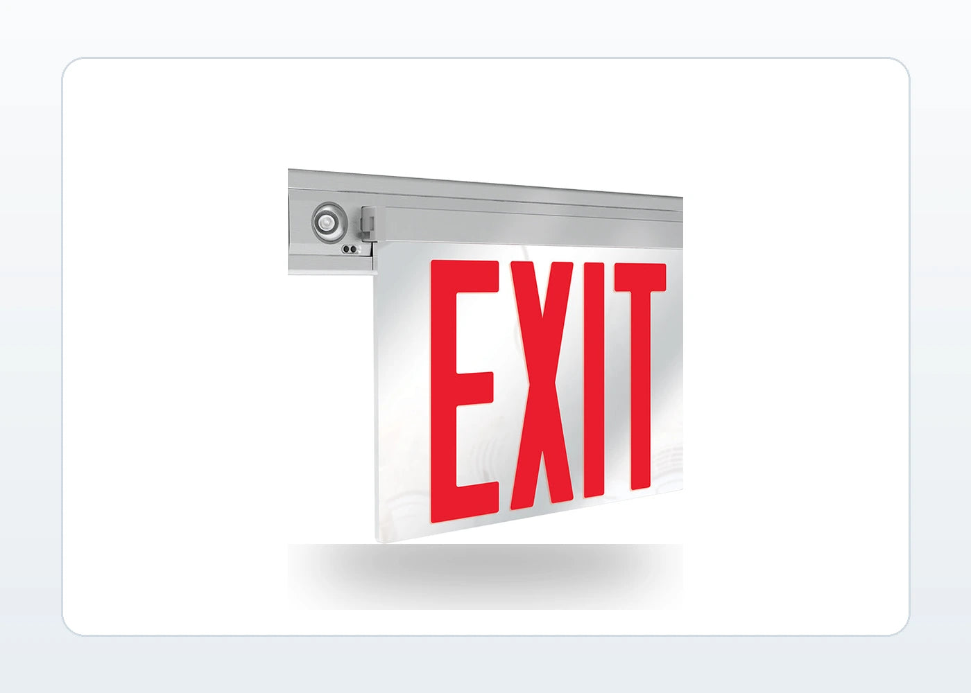 NYC Edge Lit LED Exit & Emergency Combo product detail image