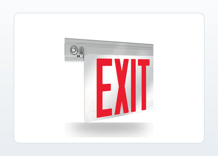 NYC Edge Lit LED Exit & Emergency Combo product detail image