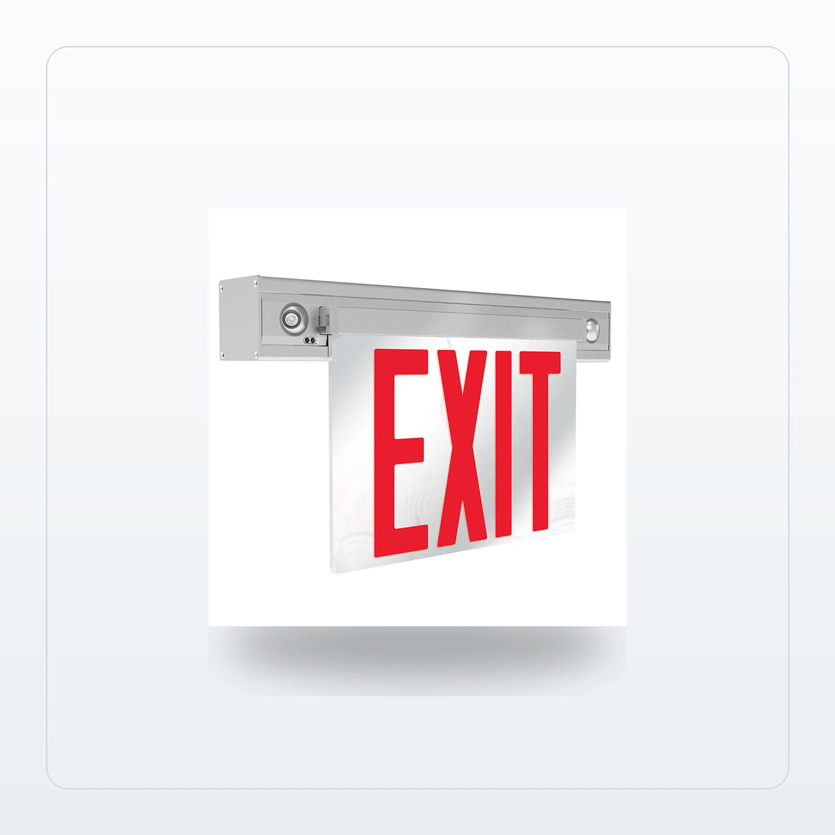 NYC Edge Lit LED Exit & Emergency Combo for Unlimited Lights