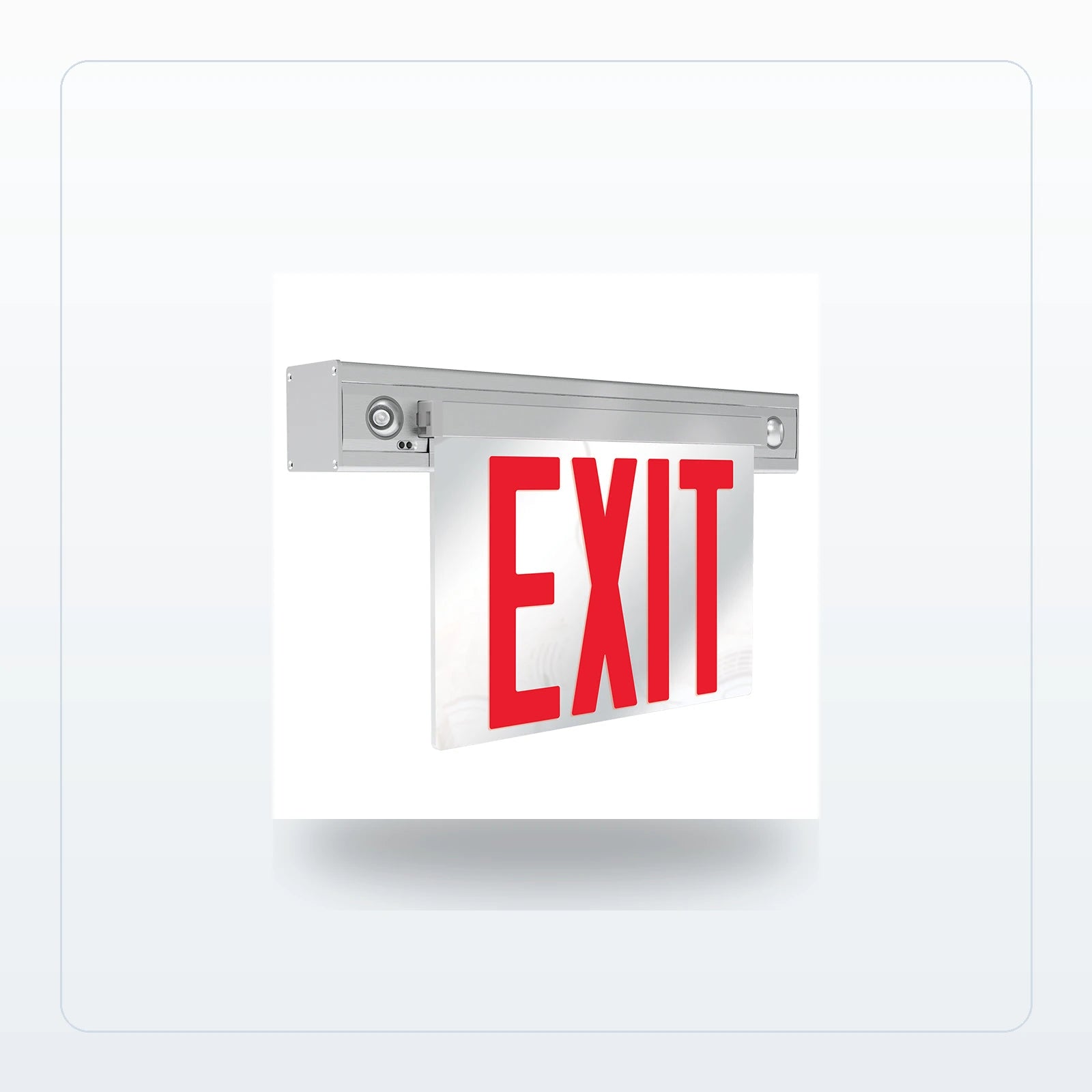 NYC Edge Lit LED Exit & Emergency Combo for Unlimited Lights